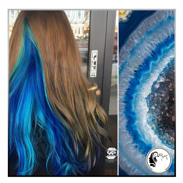 رنگ موی آبی سراسری